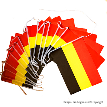 Belgische vlaggenlijn / Guirlande de fanions belges