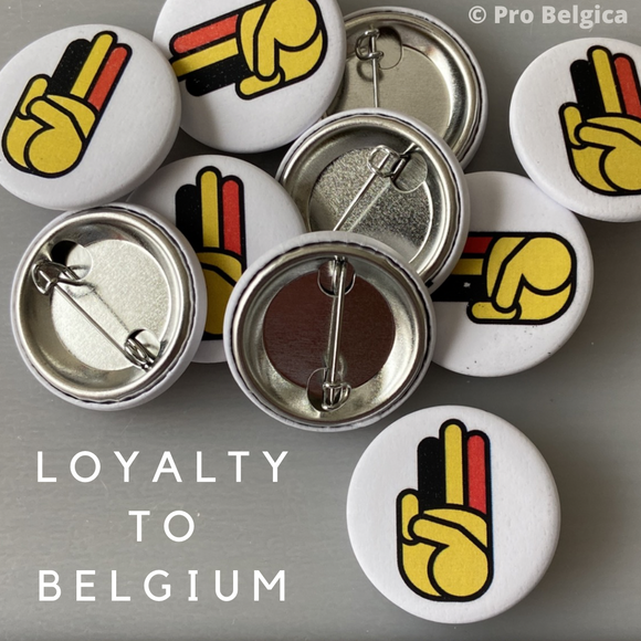 5 x Badge LOYALTY TO BELGIUM