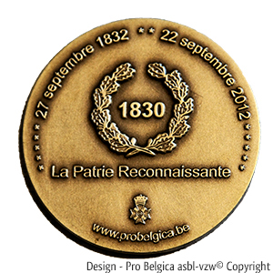 Gedenkpenning 180 jaar vlaggen van eer / Médaille commémorative des 180 ans des drapeaux d'honneur